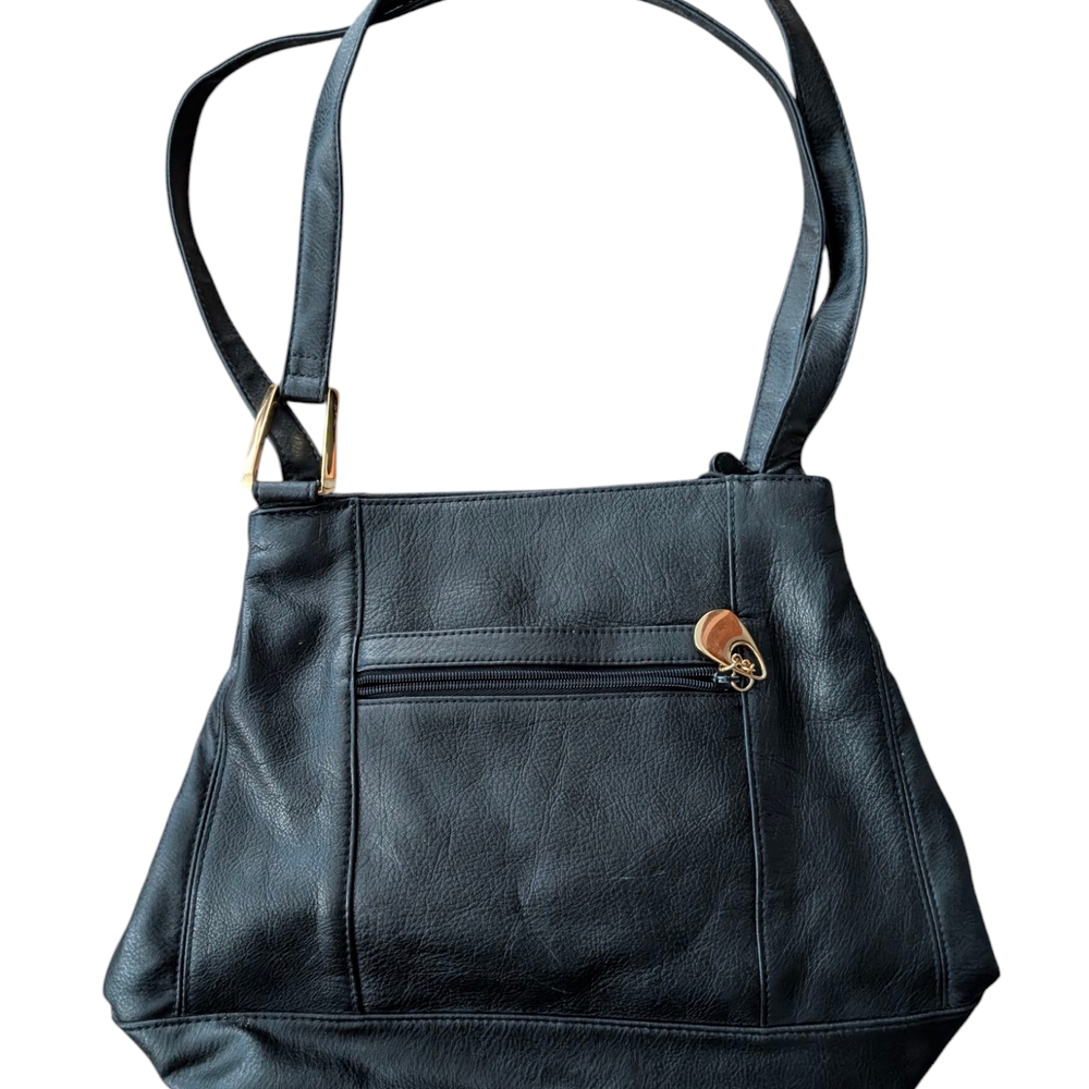 Carriage House Pebbled Leather Handbag Shoulder Bag Purse